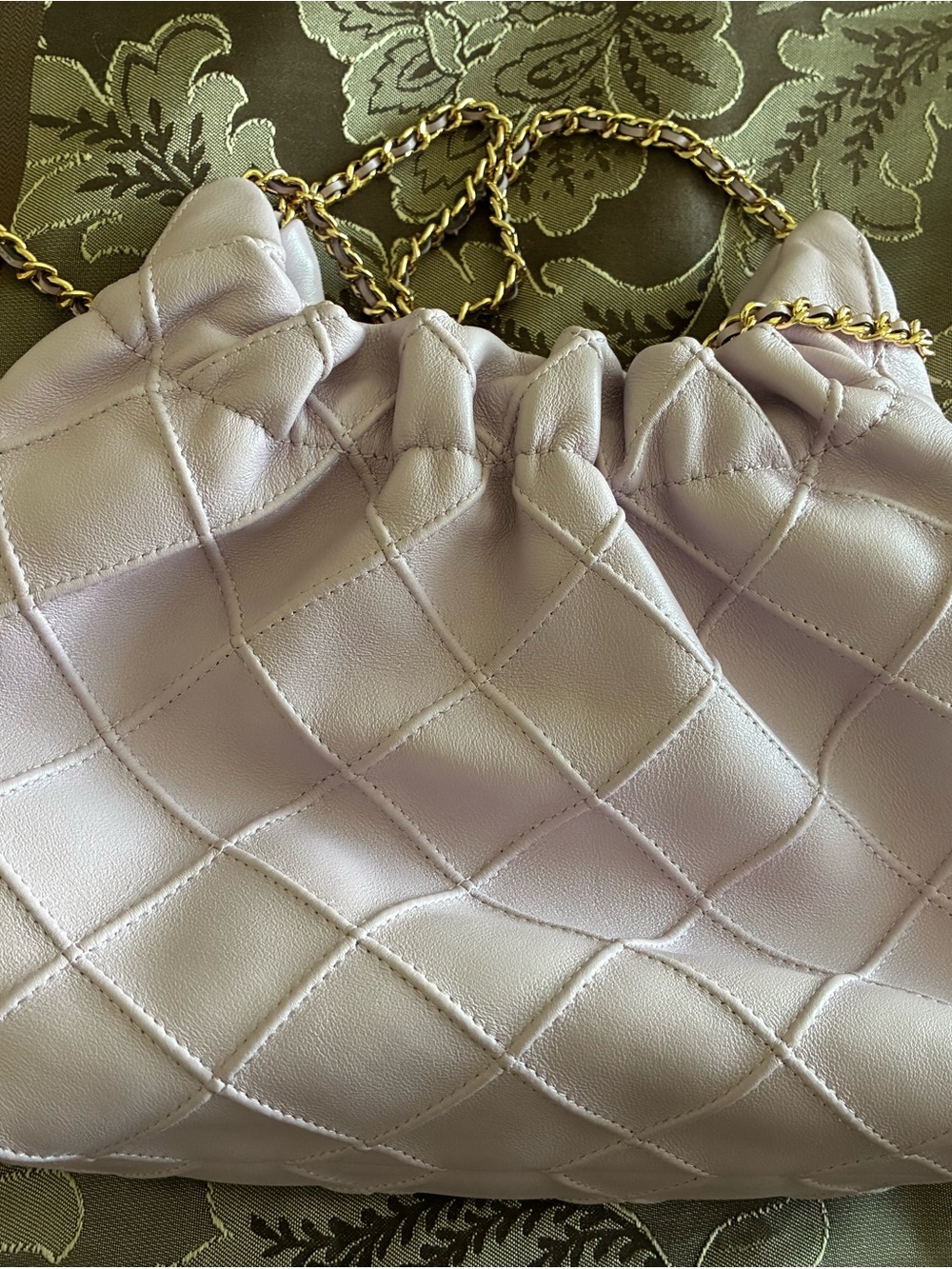 NEW TORY BURCH MINI FLEMING SOFT HOBO BAG ‘PALE PURPLE’ - Picture 4 of 6
